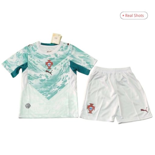 kids_portugal_away_jersey_2.jpg Portugal Kid's Away Kit - Jersey+Shorts 2026 World Cup