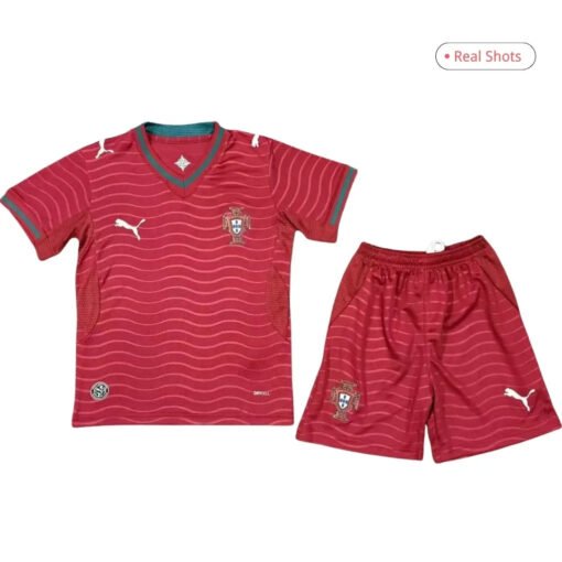 kids_portugal_home_2026_1.jpg RONALDO #7 Portugal Kid's Home Kit - Jersey+Shorts 2026 World Cup