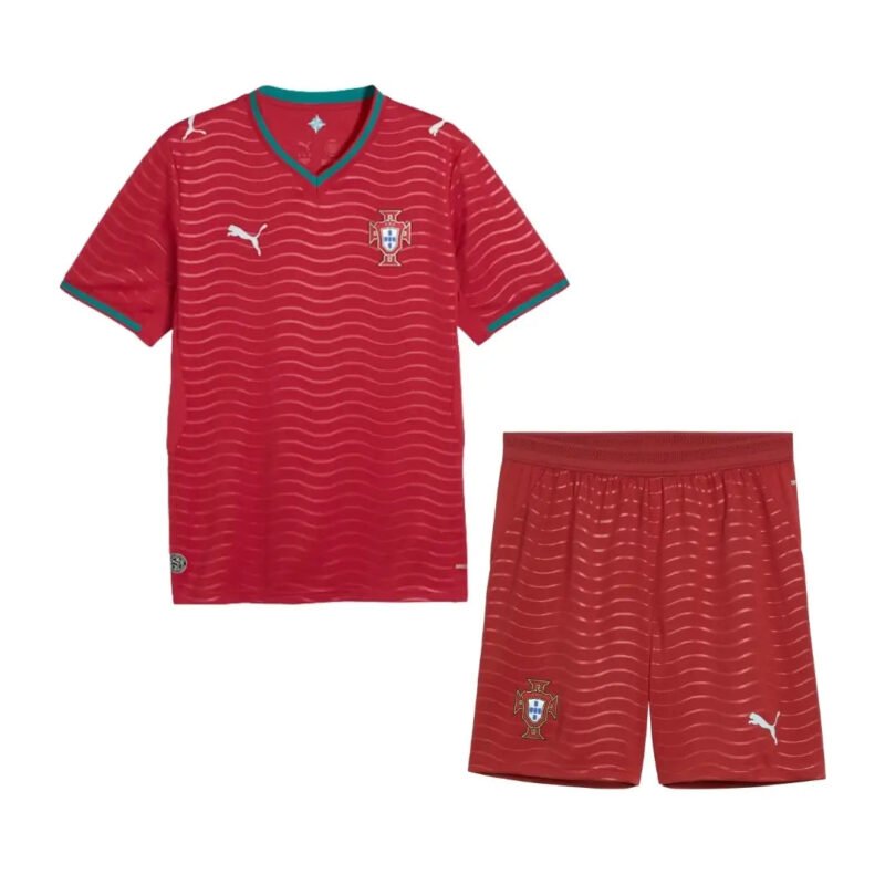 Portugal Kid's Home Kit - Jersey+Shorts 2026 World Cup