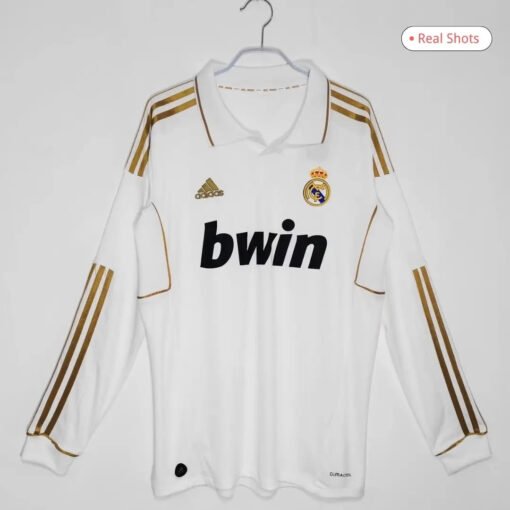 realmadridhome201112longsleeve_1.jpg Real Madrid 2011/12 Home Long Sleeve Retro Soccer Jersey