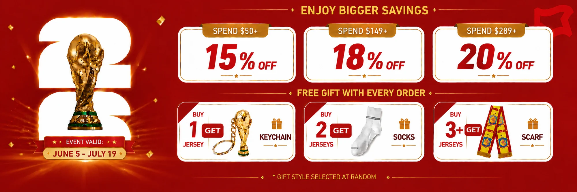 World Cup Premium Savings Event
