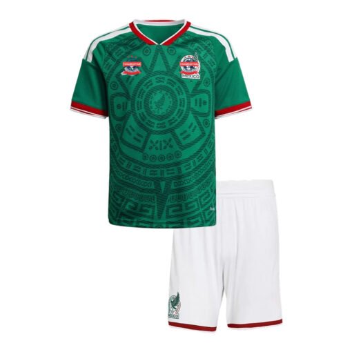 El Tri Home Kid's Soccer Kit (Jersey+Shorts) 2026