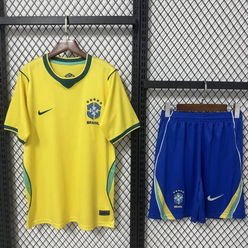 Brazil Home Soccer Kit - Jersey + Shorts 2026 World Cup