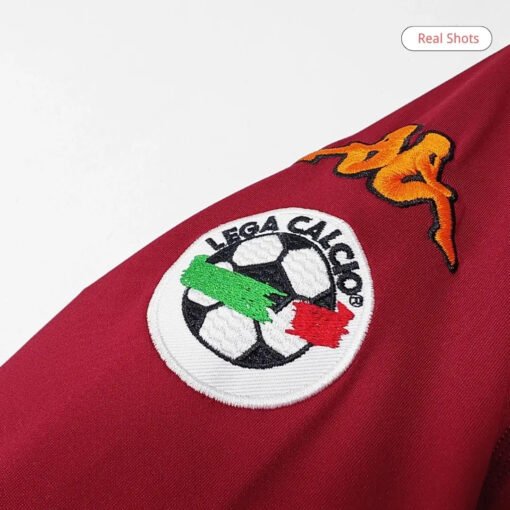 200001romahomejerseylong_3.jpg Roma 2000/01 Home Retro Soccer Long Sleeve Jersey