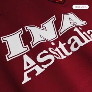 200001romahomejerseylong_5.jpg Roma 2000/01 Home Retro Soccer Long Sleeve Jersey