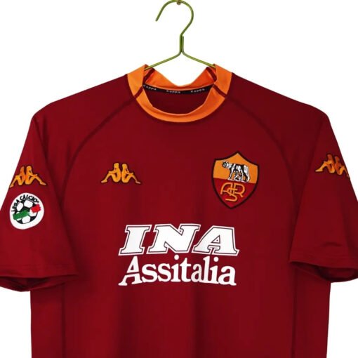 Retro Roma Home Soccer Jersey 2000/01