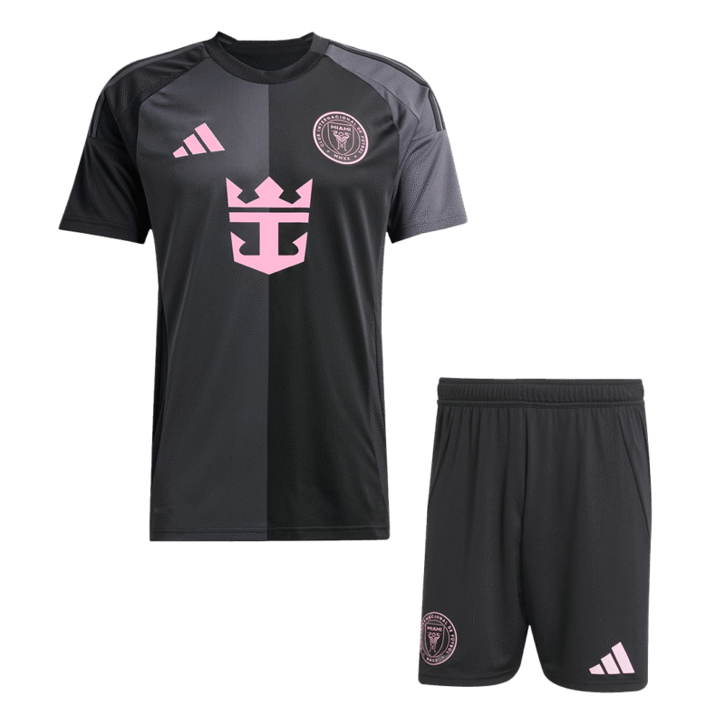 40b1e5413445577003207f93a6926ecb.png Inter Miami Away Soccer Jersey Kit (Jersey+Shorts) 2025 Black&Gray