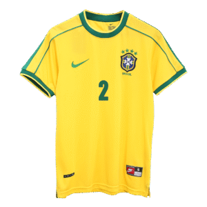 6367bc0abd4ff86d235684a92fe77d8e.png CAFU #2 Retro 1998 Brazil Home Football Jersey - World Cup