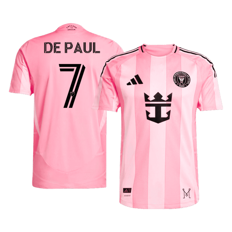 8549166f21ec677aac40c56f9d4e9e12.png DE PAUL #7 Inter Miami CF Home Player Version Soccer Jersey 2025