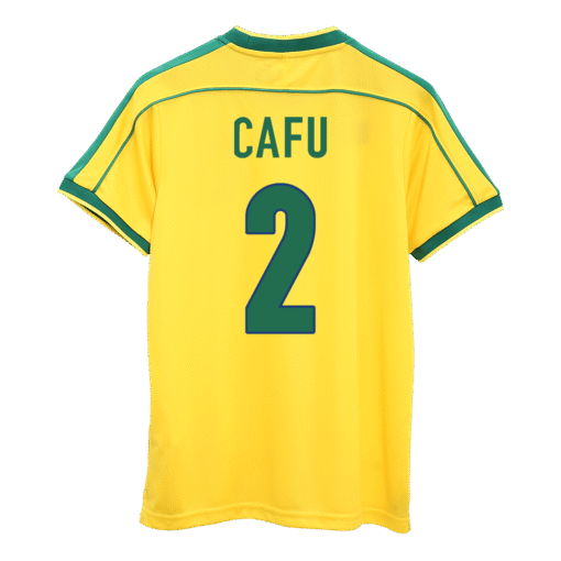 8fb83e38d02e3ca1358caf30bf9c511b.png CAFU #2 Retro 1998 Brazil Home Football Jersey - World Cup