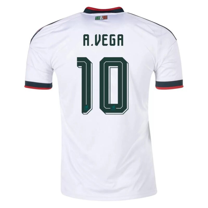 A.VEGA #10 Mexico Away Soccer Jersey 2026 World Cup