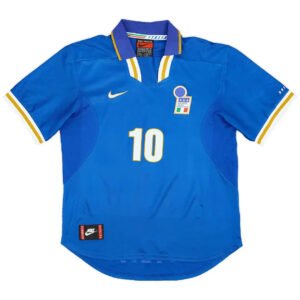 Albertini #10 Italy 1996 Home Retro Football Jersey