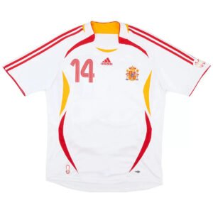 Alonso_14RetroSpainAwayJerseyWorldCup2006_2.jpg Alonso #14 Spain 2006 Away Retro Football Jersey