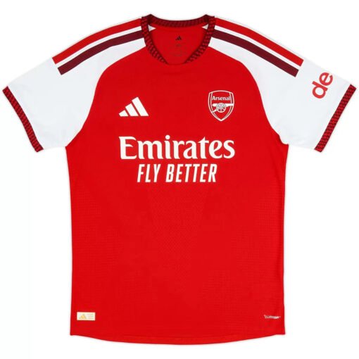 ArsenalHomeMatchJerseyPlayerVersion202627_5.jpg CHAMPIONS #26 Arsenal Home Player Version Soccer Jersey 2026/27