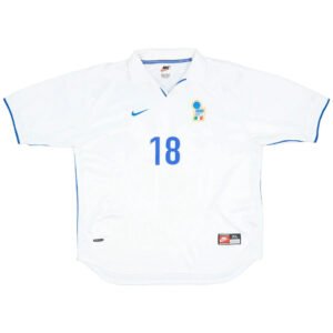 BAGGIOR18RetroItalyAwayJerseyWorldCup1998_1.jpg BAGGIO R #18 Italy 1998 Away Retro Football Jersey