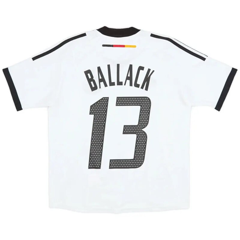 BALLACK13RetroGermanyHomeJerseyWorldCup2002_1.jpg BALLACK #13 Retro Germany Home Football Jersey 2002