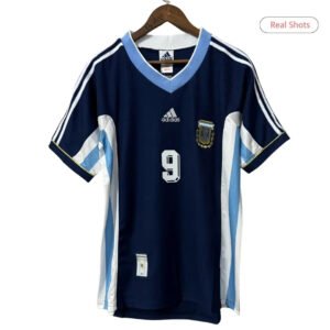 BATISTUTA9Argentina1998TeamAwayRetroJersey_2.jpg BATISTUTA #9 Argentina 1998 Away Retro Football Jersey