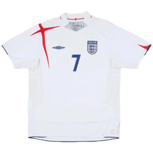 BECKHAM7RetroEnglandHomeJerseyWorldCup2006_1.jpg BECKHAM #7 Retro England 2006 Home Football Jersey