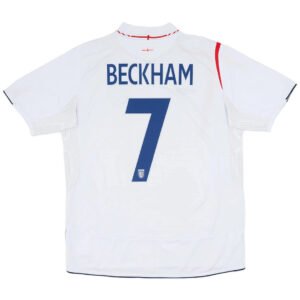 BECKHAM7RetroEnglandHomeJerseyWorldCup2006_2.jpg BECKHAM #7 Retro England 2006 Home Football Jersey