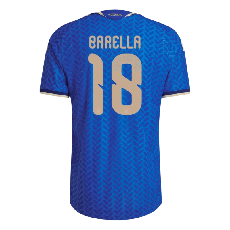 Barella #18 Italy Player Version Home Soccer Jersey 2026 World Cup