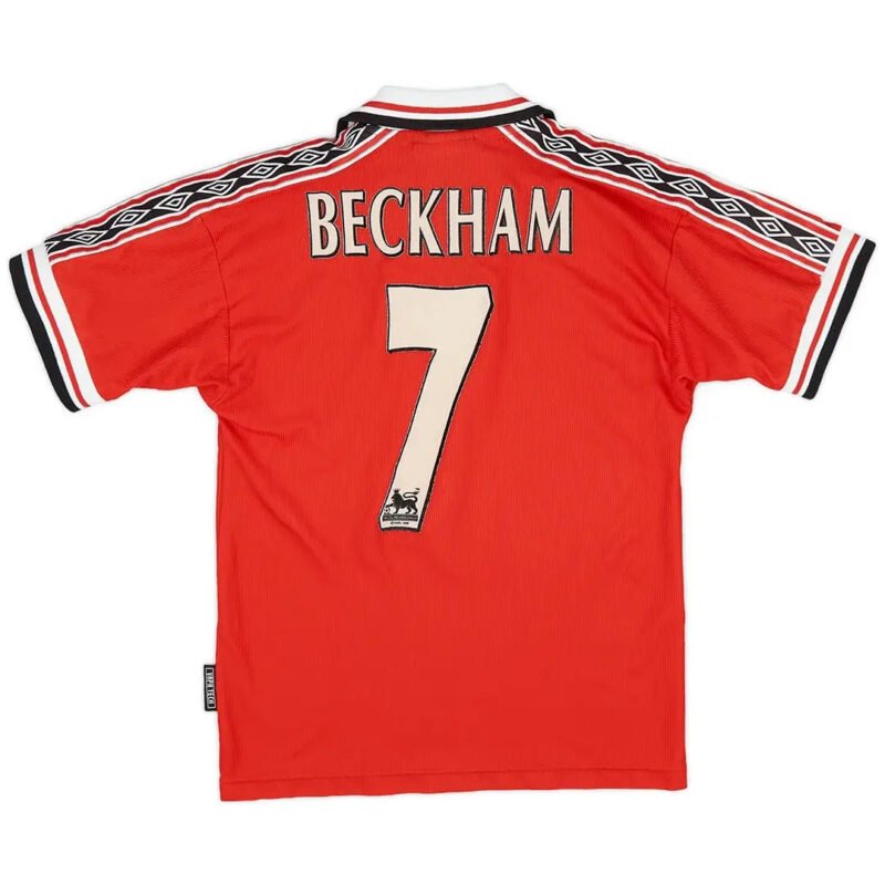 Beckham #7 Manchester United 1998/99 Home Retro Jersey