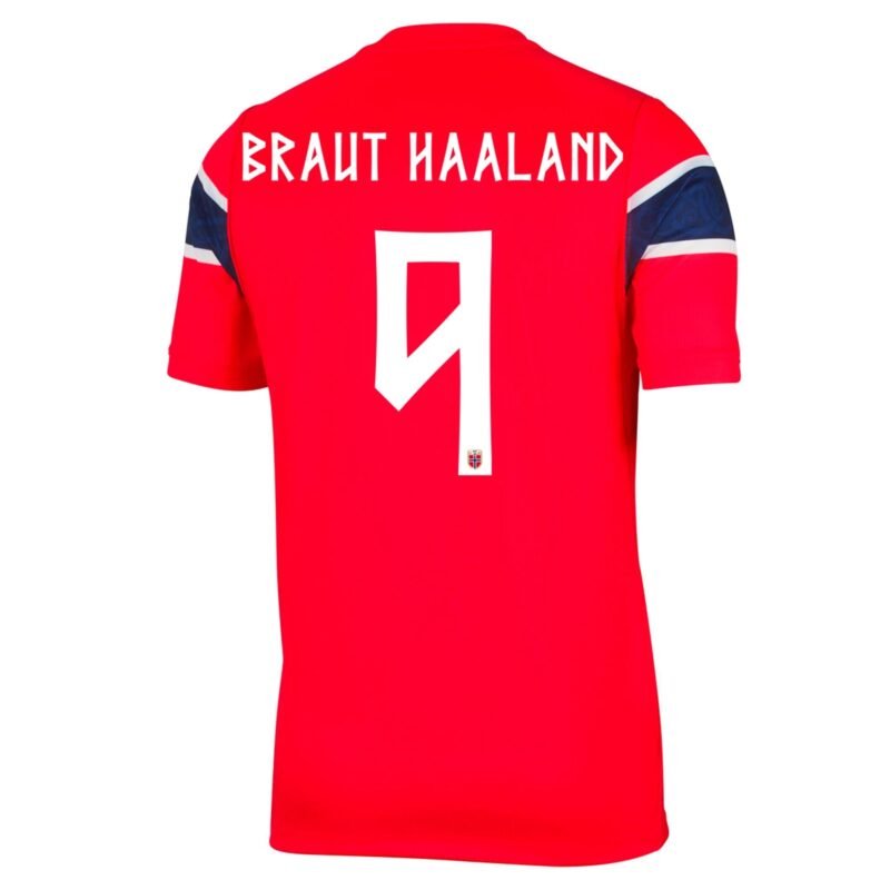 Braut Haaland #9 Norway Home Soccer Jersey 2026 World Cup