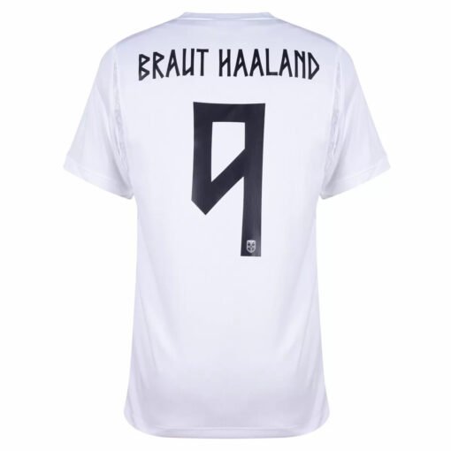 BrautHaaland9NorwayThirdWhiteoutJerseyWorldCup2026_1.jpg Braut Haaland #9 Norway Third Away Soccer Jersey 2026 World Cup