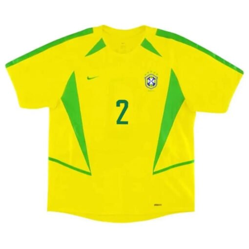 CAFU_2_Retro_Brazil_Home_Jersey_World_Cup_2002_1.jpg CAFU #2 Brazil 2002/03 Home Retro Soccer Jersey
