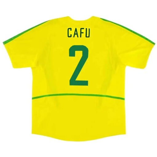 CAFU_2_Retro_Brazil_Home_Jersey_World_Cup_2002_2.jpg CAFU #2 Brazil 2002/03 Home Retro Soccer Jersey