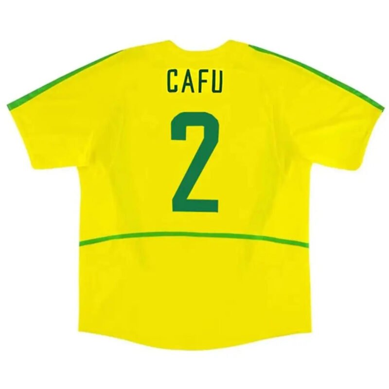 CAFU_2_Retro_Brazil_Home_Jersey_World_Cup_2002_2.jpg CAFU #2 Brazil 2002/03 Home Retro Soccer Jersey