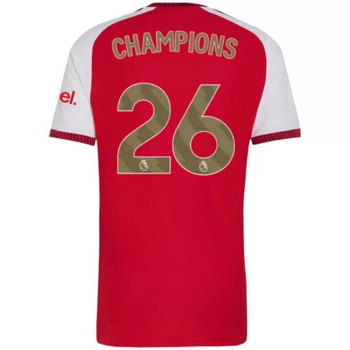CHAMPIONS26ArsenalHomeMatchJerseyPlayerVersion202627.jpg CHAMPIONS #26 Arsenal Home Player Version Soccer Jersey 2026/27