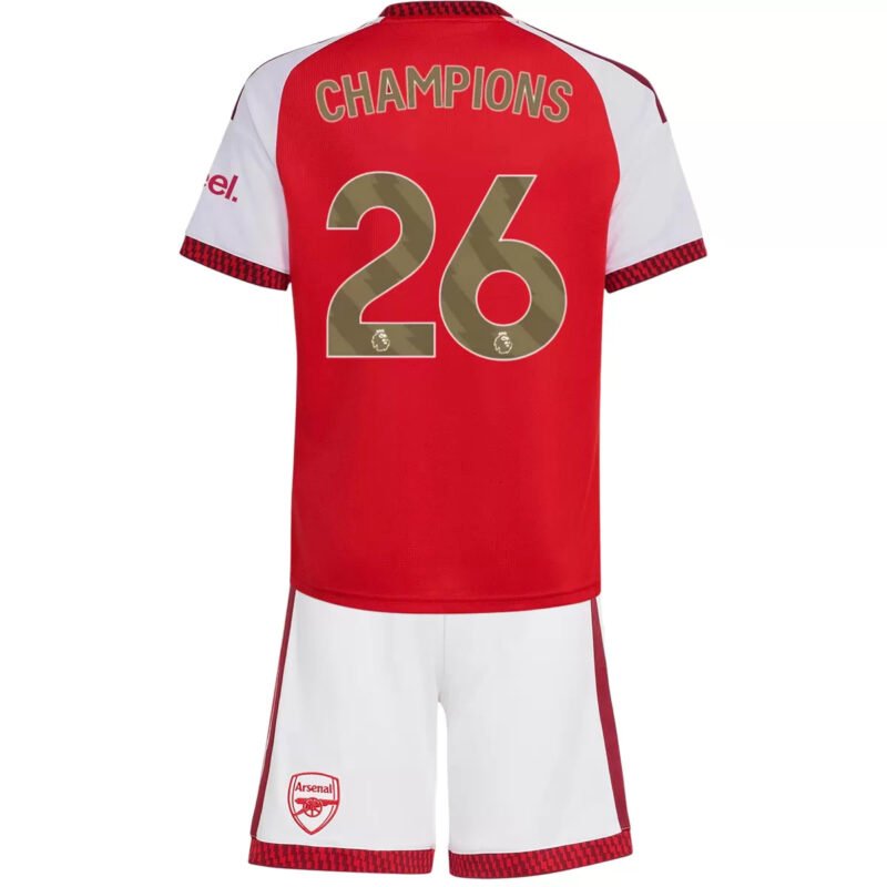CHAMPIONS #26 Arsenal Kid's Home Soccer Jersey Kit (Jersey+Shorts) 2026/27