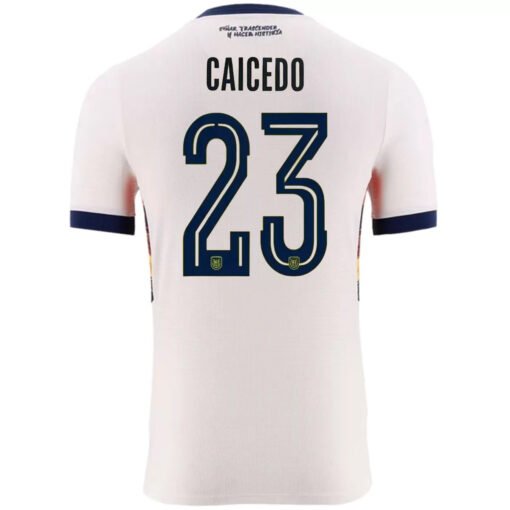 Caicedo #23 Ecuador Third Away Football Jersey World Cup 2026