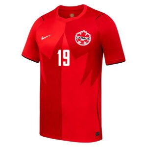 Davies19CanadaHomeJerseyWorldCup2026_1.jpg Davies #19 Canada Home Football Jersey 2026 World Cup