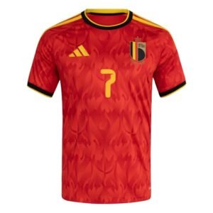 De Bruyne #7 Belgium Home Soccer Jersey 2026 World Cup
