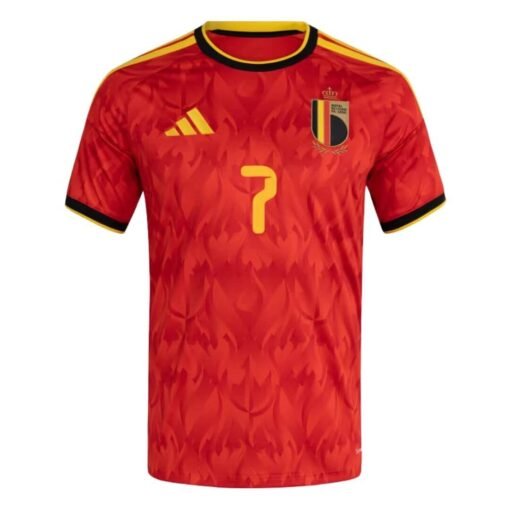 De Bruyne #7 Belgium Home Soccer Jersey 2026 World Cup