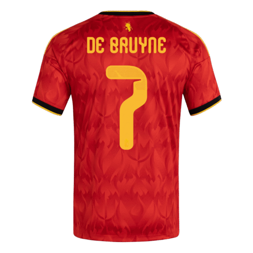 De Bruyne #7 Belgium Home Soccer Jersey 2026 World Cup