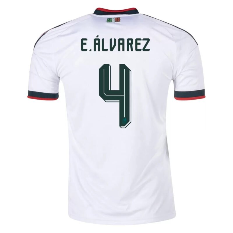 E.ÁLVAREZ #4 Mexico Away Soccer Jersey 2026 World Cup