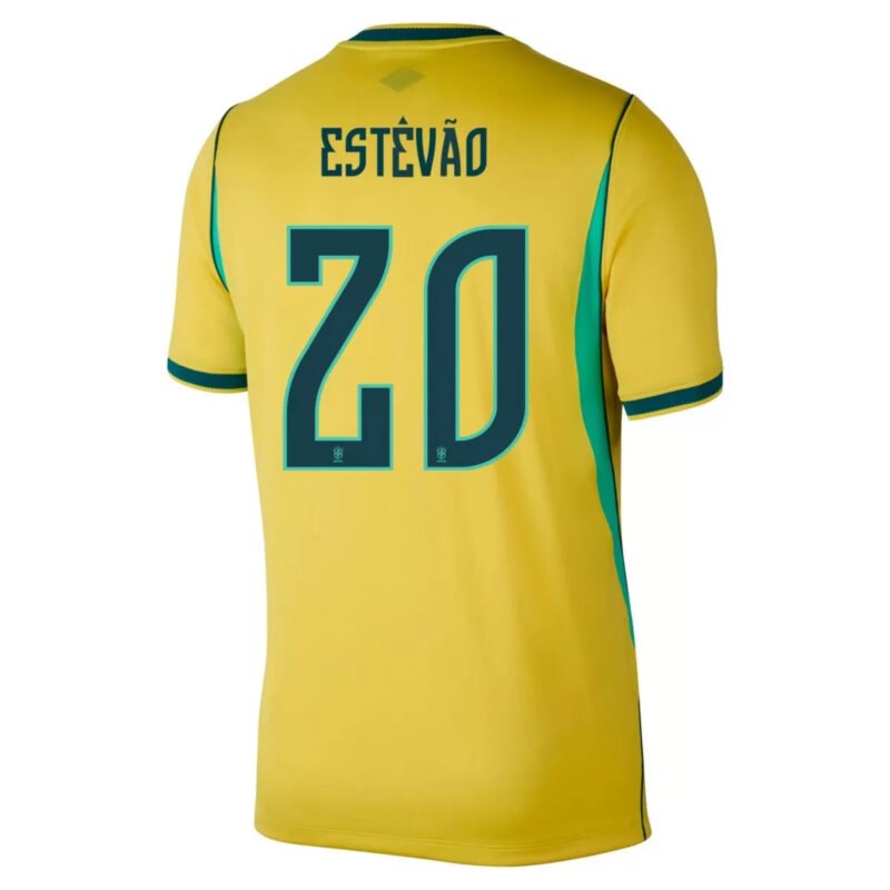 ESTÊVÃO #20 Brazil Home Soccer Jersey 2026 World Cup