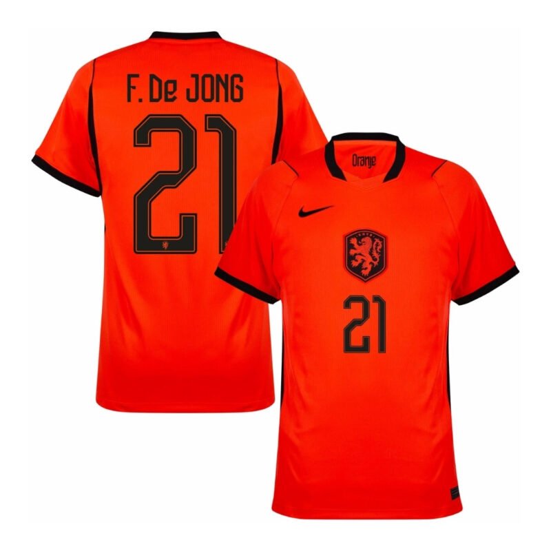 F.DEJONG21NetherlandsHome_1_74ee957e-39ab-400f-8a97-1b091d887378.jpg F.De JONG #21 Netherlands 2026 World Cup Home Soccer Jersey