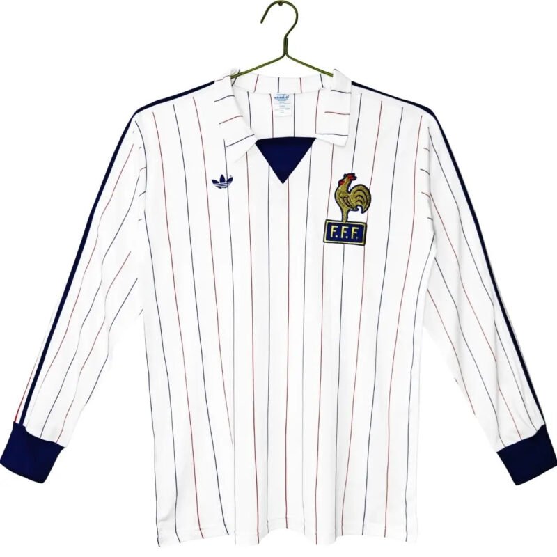 France1980_84awaylongjersey_1.jpg France 1980/1984 Home Long Sleeve Retro Soccer Jersey