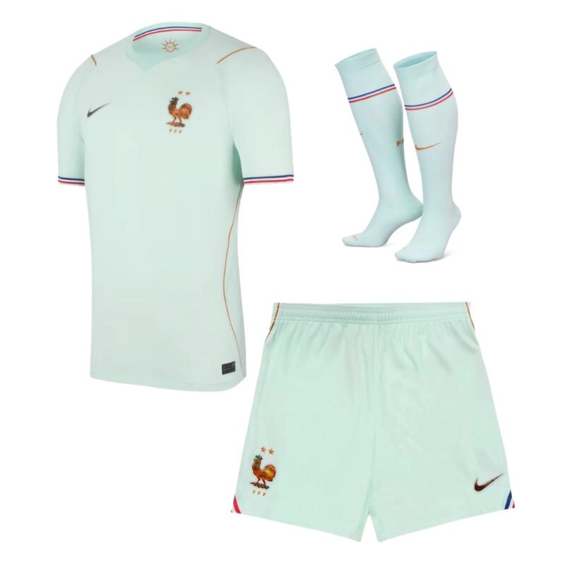 FranceAwaySoccerfullkit2026WorldCup.jpg France Away Soccer Full Kit - Jersey + Shorts + Socks 2026