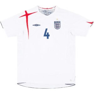 Gerrard4RetroEnglandHomeJerseyWorldCup2006_1.jpg Gerrard #4 Retro England 2006 Home Football Jersey