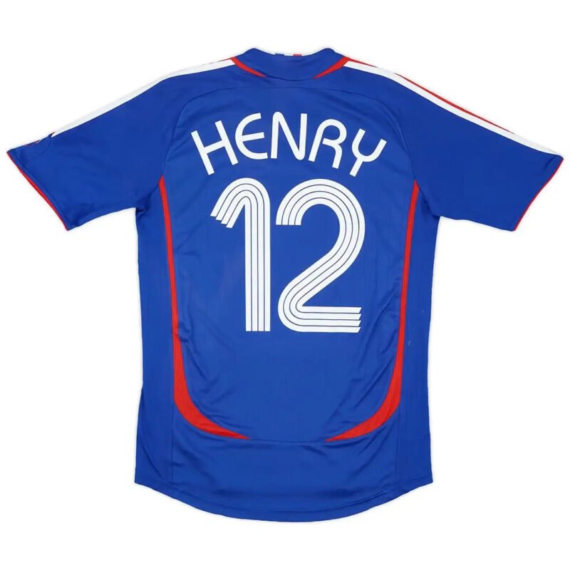 HENRY12FranceRetroHomeJerseyWorldCup2006_2.jpg HENRY #12 France 2006 Home Retro Football Jersey