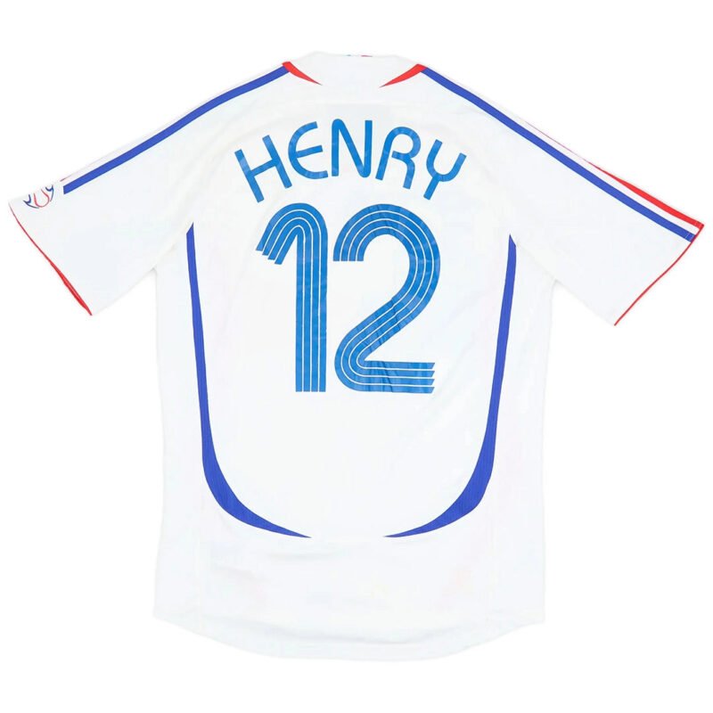 HENRY12RetroFranceAwayJerseyWorldCup2006.jpg HENRY #12 France 2006 Away Retro Football Jersey