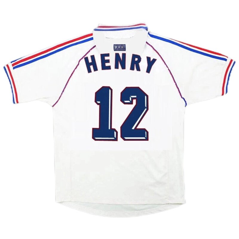 HENRY_12RetroFranceAwayJerseyWorldCup1998_1.jpg HENRY #12 France 1998 Away Retro Football Jersey