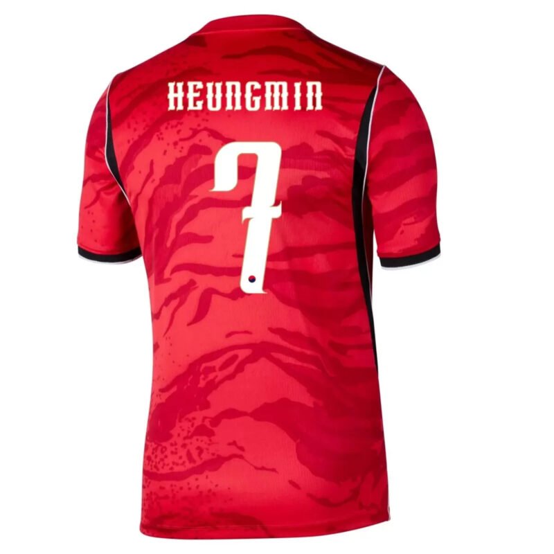HEUNGMIN #7 South Korea 2026 World Cup Home Soccer Jersey