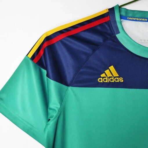 IKER1CASILLASRETROJERSEY2010WORLDCUPHOMEKIT_7.jpg IKER #1 Spain 2010 Goalkeeper Retro Football Jersey