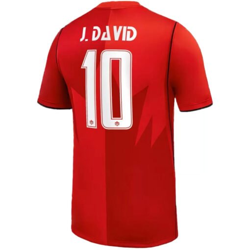 J. DAVID #10 Canada Home Football Jersey 2026 World Cup