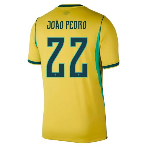 JOAOPEDRO22BrazilHomeJerseyWorldCup2026.jpg JOÃO PEDRO #22 Brazil Home Soccer Jersey 2026 World Cup